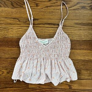 Pink Smocked Women's Top